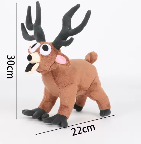 MASKOTKA 99 NOCY W LESIE – JELEŃ NA 4 ŁAPACH – PLUSZAK 30 CM